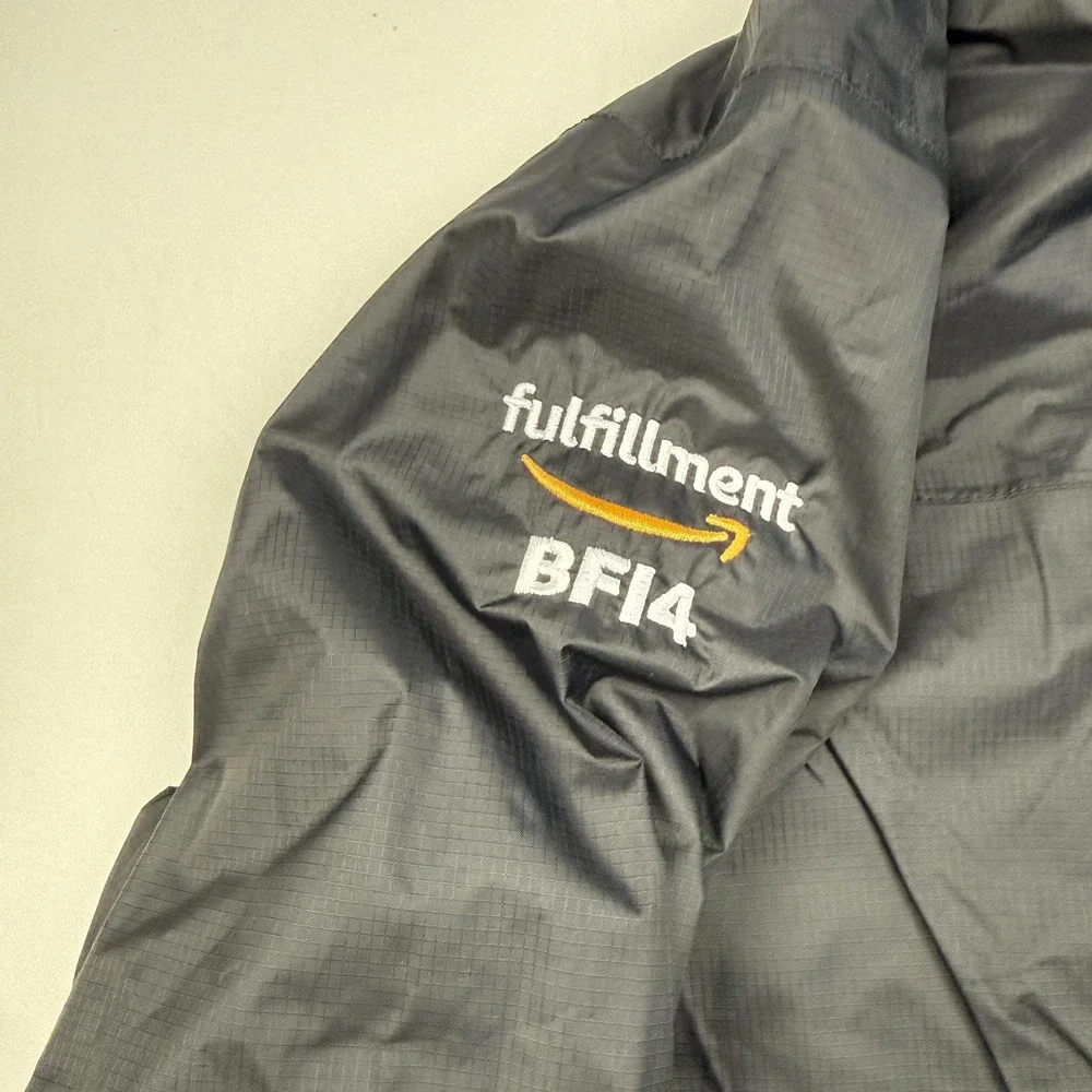 The North Face Jacket Mens Large Black DryVent Hooded Waterproof Amazon Logo